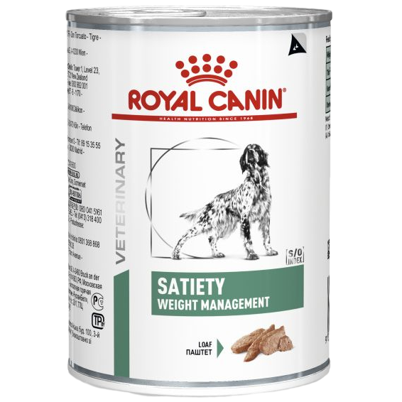 Консервированный корм для взрослых собак Royal Canin Satiety Weight Management при избыточном весе 410 г - фото 1