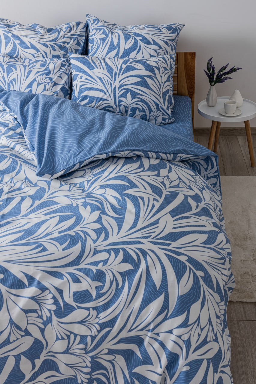 Комплект постельного белья ТЕП Soft dreams Light Blue Fantasy семейный голубой с белым (2-03860_25472) - фото 3