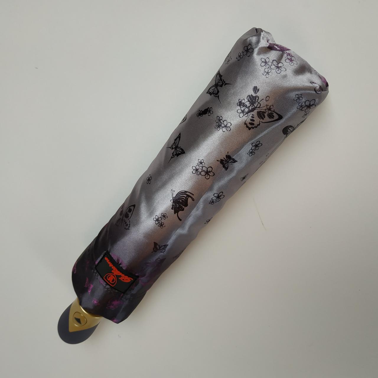 Женский складной зонтик полуавтомат S&L 102 см фиолетовый - фото 6