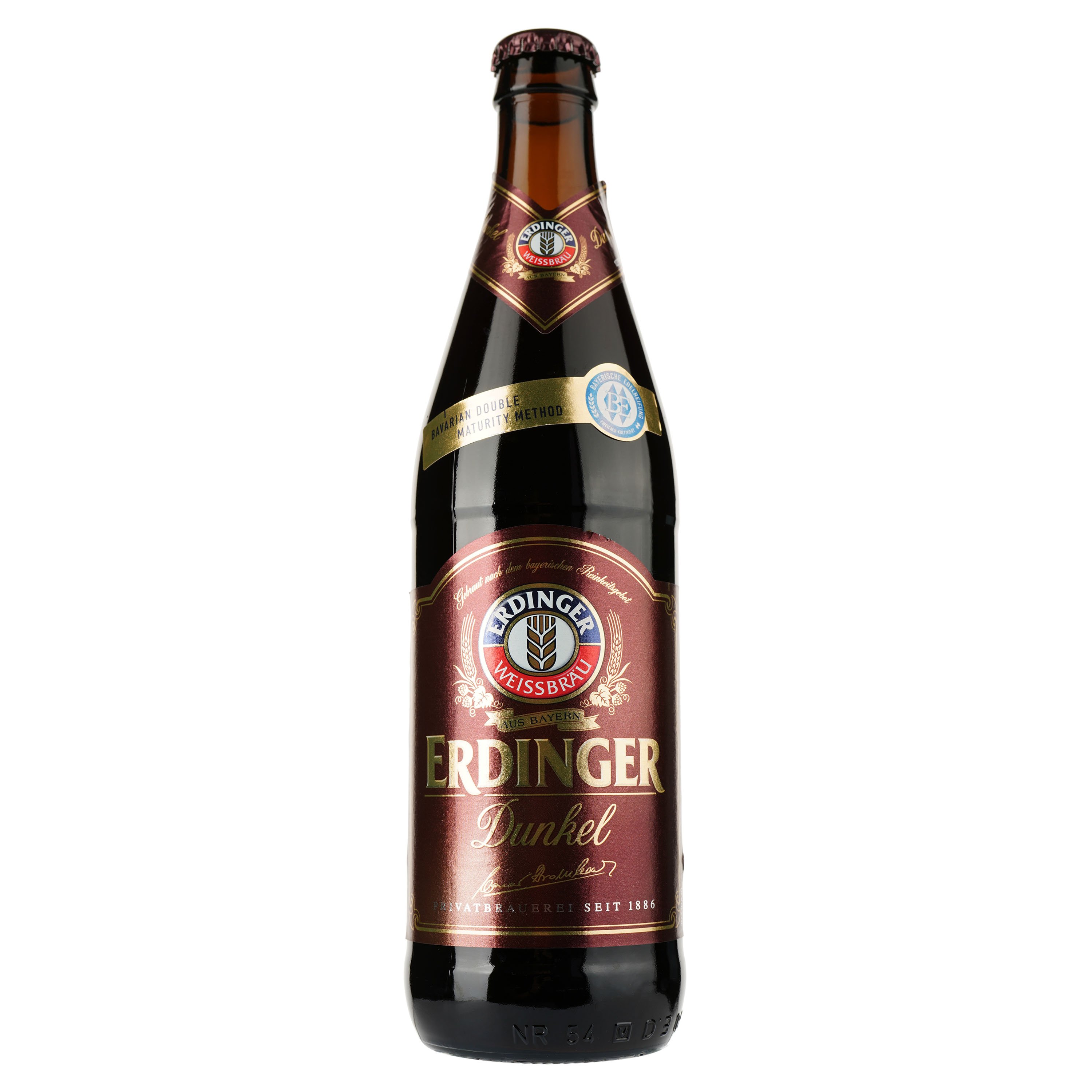 Пиво Erdinger Dunkel, темне, 5,3%, 0,5 л (104553) - фото 1