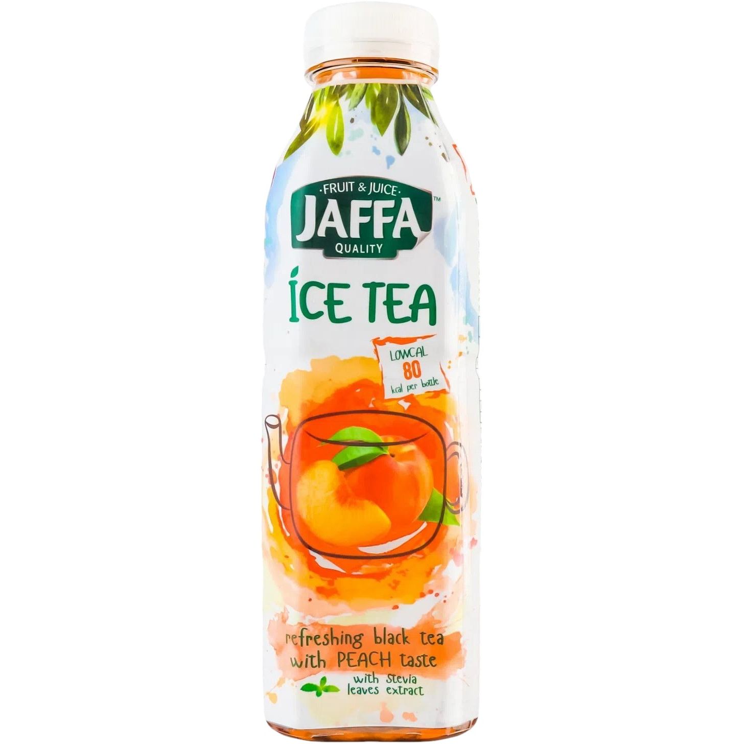 Чай холодний Jaffa Ice Tea чорний зі смаком персику з екстрактом листя стевії 500 мл - фото 1