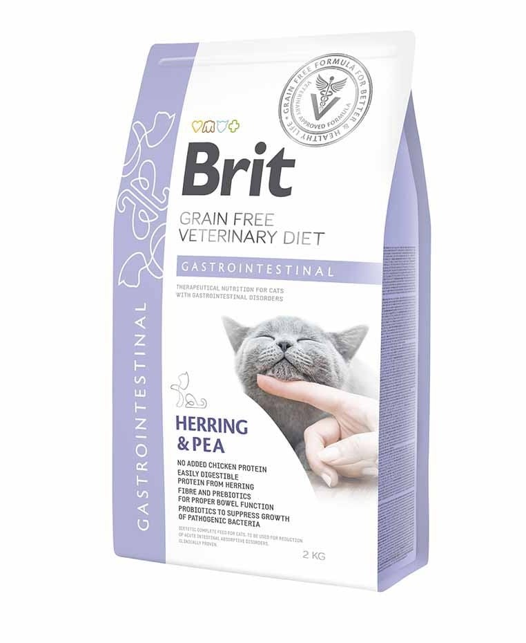 Сухий лікувальний корм для котів з розладом кишечника Brit GF Veterinary Diets Cat Gastrointestinal, 2 кг - фото 1