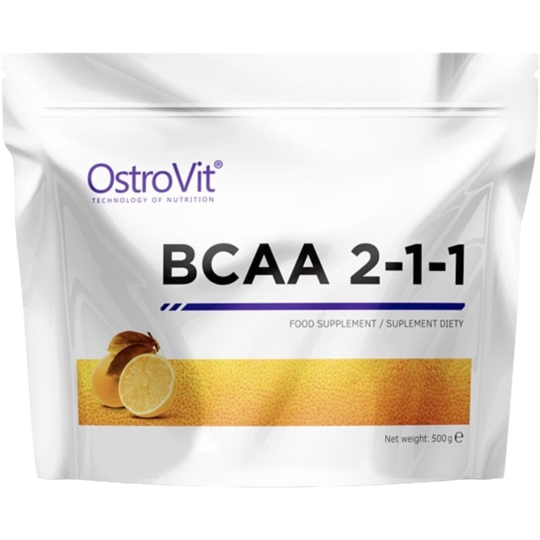 Аминокислота OstroVit BCAA 2-1-1 Лимон 500 г - фото 1