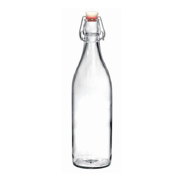 Пляшка з багаторазовою пробкою Bormioli Rocco Giara, 1 л, прозора (666260F87321990) - фото 1