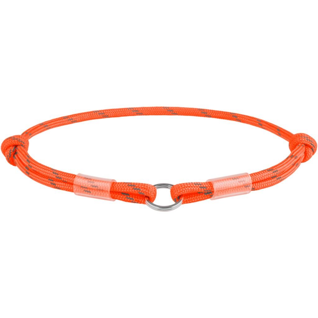 Шнурок для адресника Waudog Smart ID, светоотражающий, S, длина 25-45 см, оранжевый - фото 1