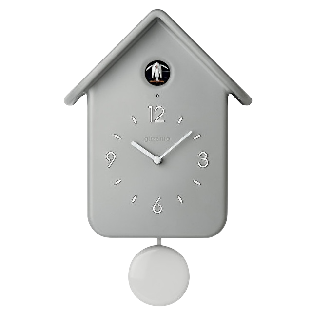 Годинник настінний Guzzini Home із зозулею і маятниковим дзвоном, сірий (16860208) - фото 1