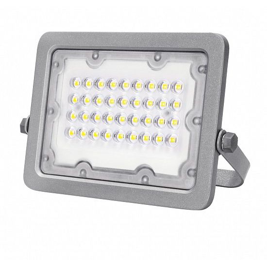 Прожектор Eurolamp с радиатором серый (LED-FL-20(gray)) - фото 1