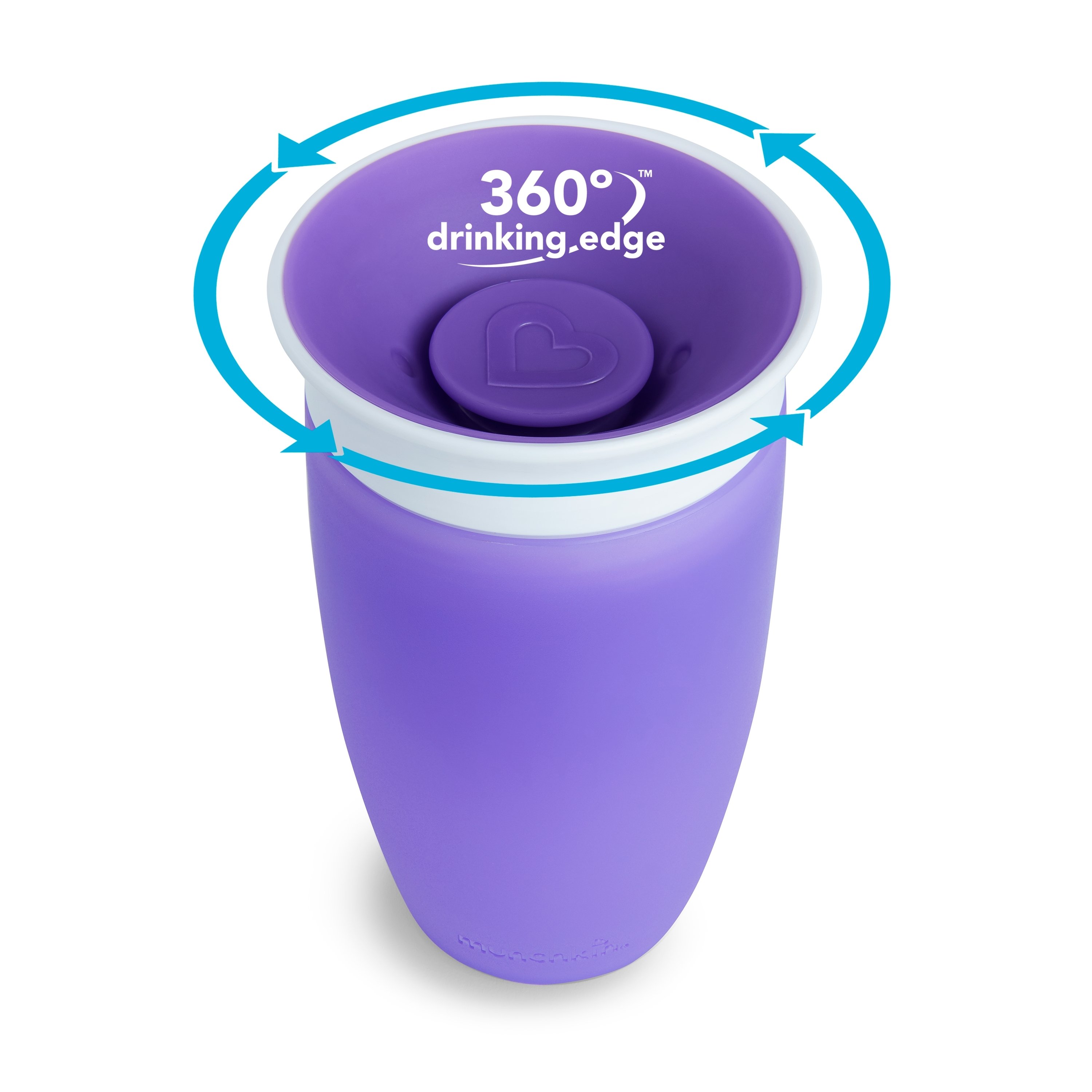 Чашка непроливная Munchkin Miracle 360, фиолетовый, 296 мл, 1 шт. (01209601.05) - фото 2