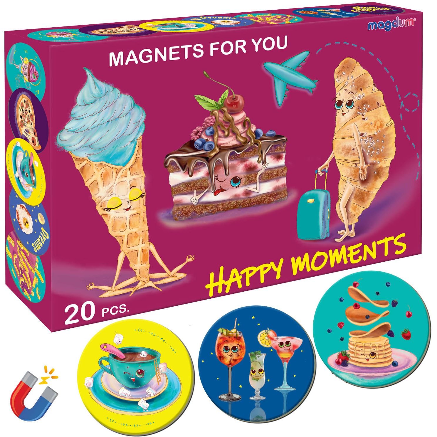 Набір магнітів Magdum Happy moments 20 шт. (ML 4031-53 EN) - фото 1