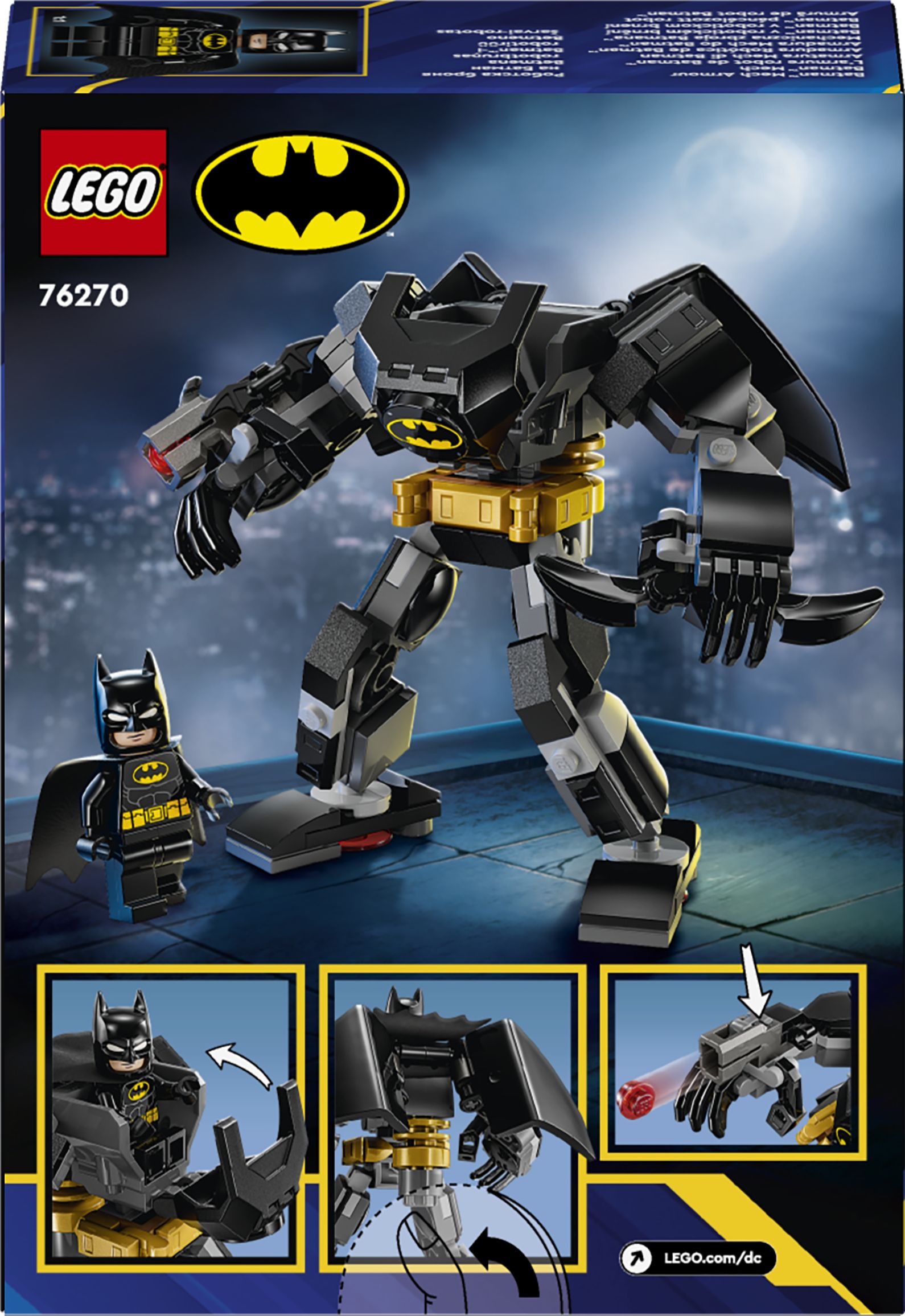 Конструктор LEGO Super Heroes DC Робоброня Бетмена 140 деталей (76270) - фото 2