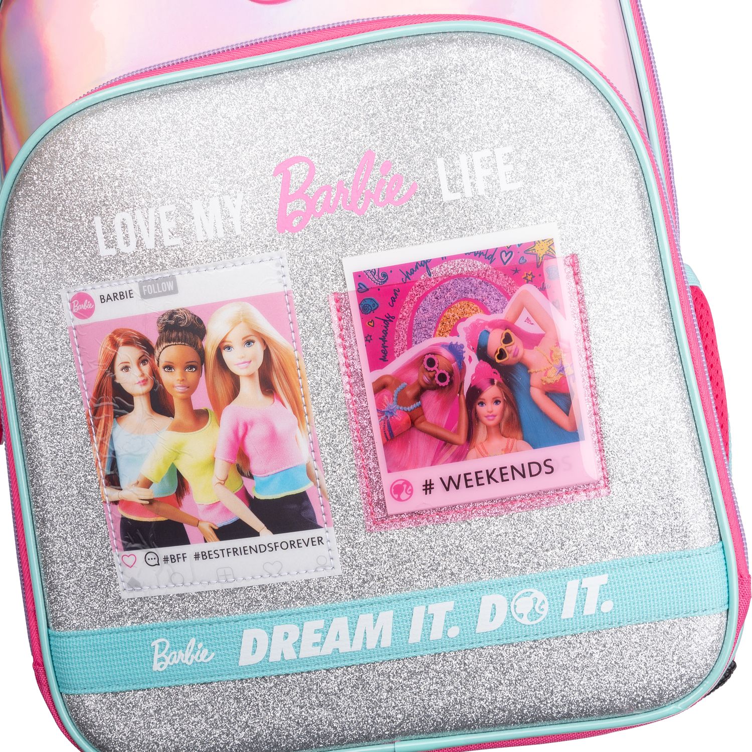 Рюкзак каркасний Yes S-78 Barbie, розовый с серым (552124) - фото 10