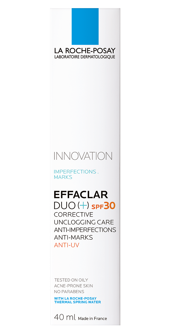 Корректирующее средство против недостатков и следов постакне La Roche-Posay Effaclar Duo SPF30, для жирной проблемной кожи, 40 мл - фото 3