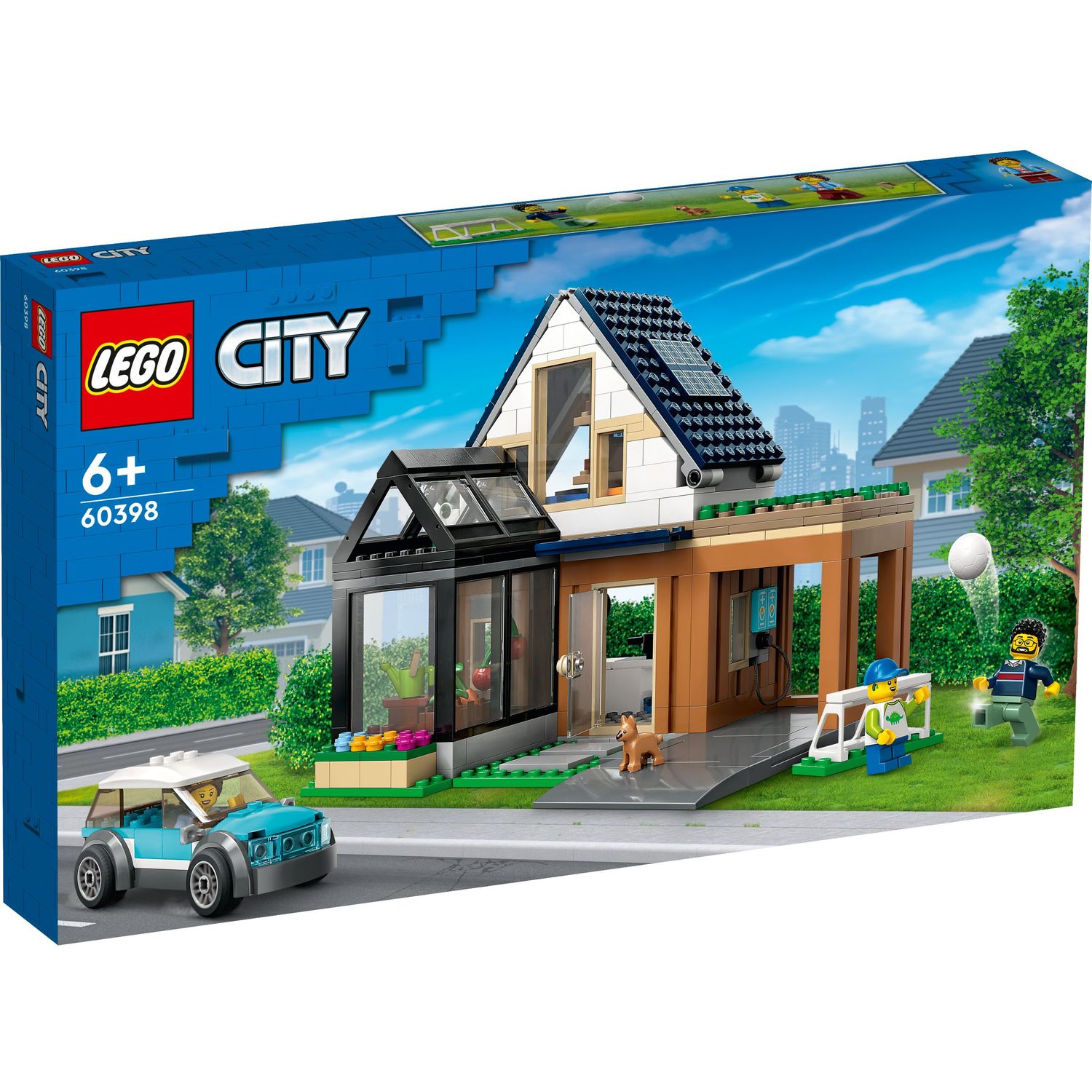 Конструктор LEGO City Сімейний будинок й електромобіль, 462 деталі (60398) - фото 1