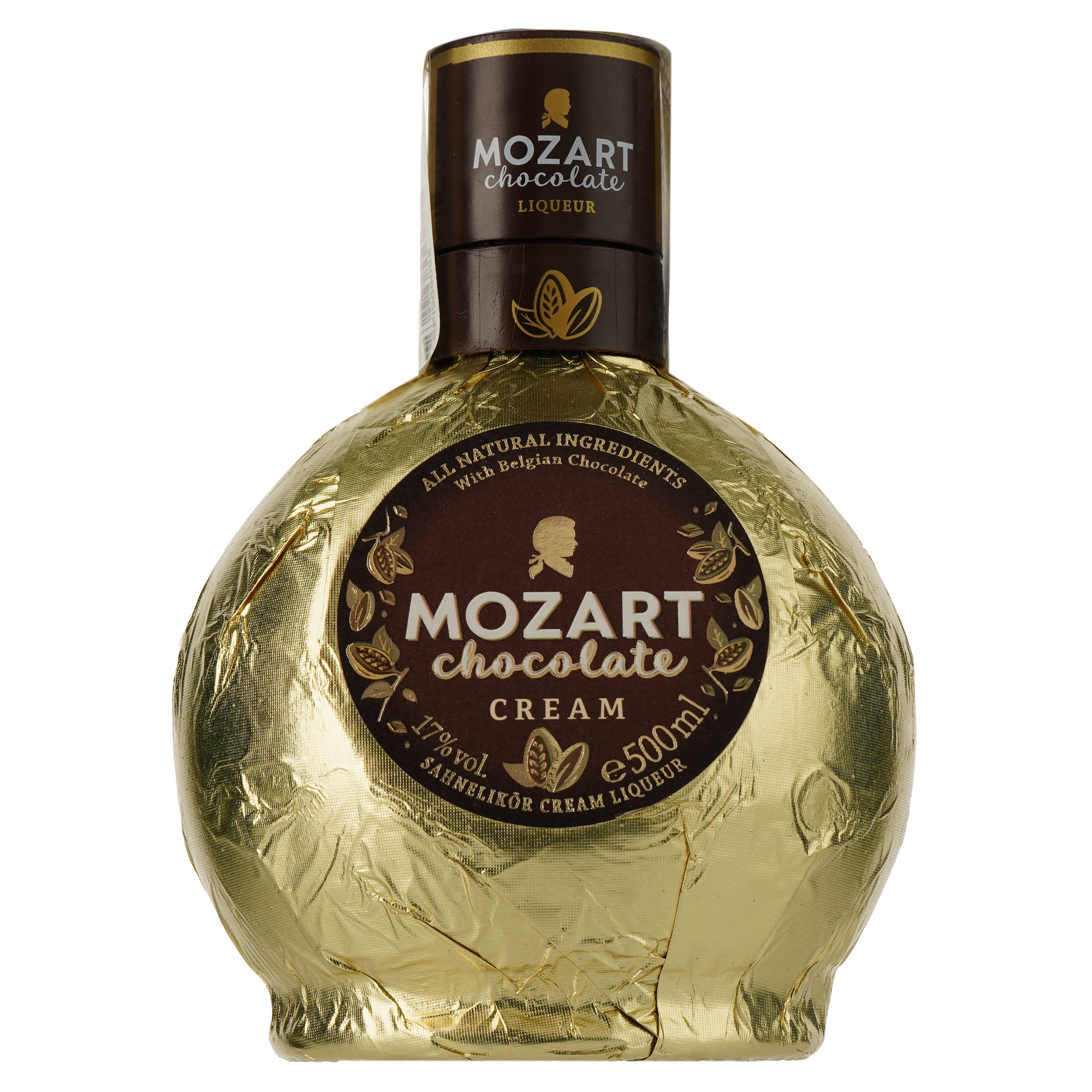 Ликер Mozart Chocolate Cream Gold, в подарочной упаковке, с бокалом, 17%, 0,5 л - фото 3