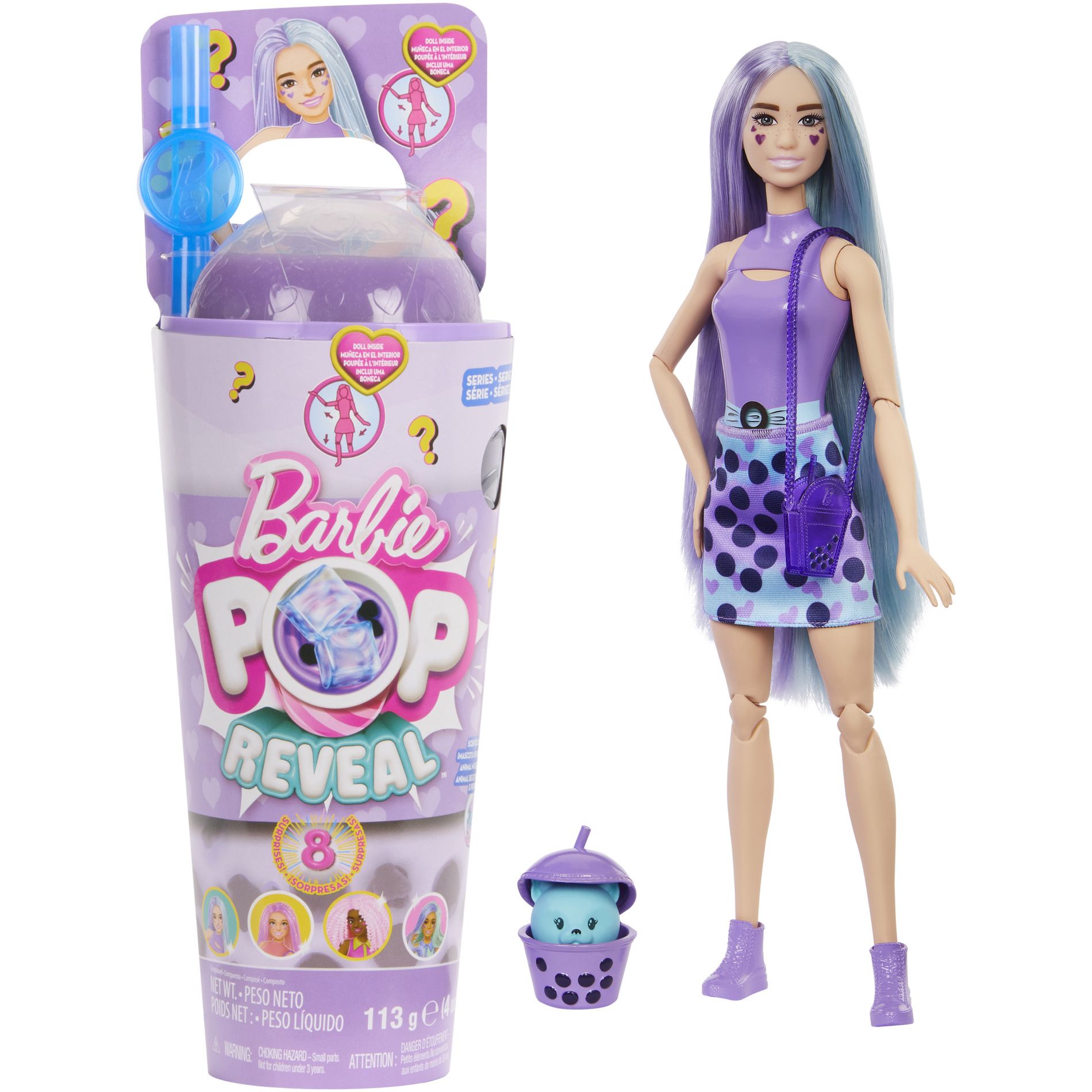 Кукла Barbie Pop Reveal Bubble Tea - шарики таро (HTJ19) - фото 1