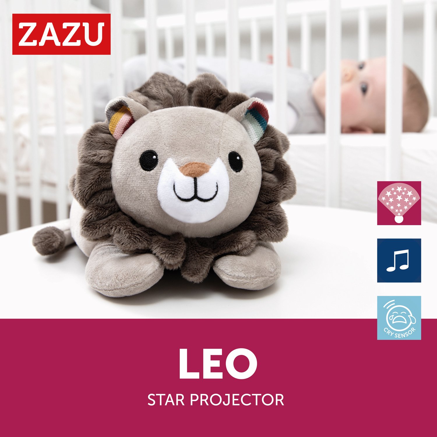 Проектор Zazu LEO, зоряне небо із мелодіями (ZA-LEO-01) - фото 2