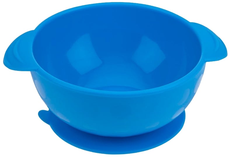 Силиконовая глубокая тарелка Nuby, голубой (5488blu) - фото 1