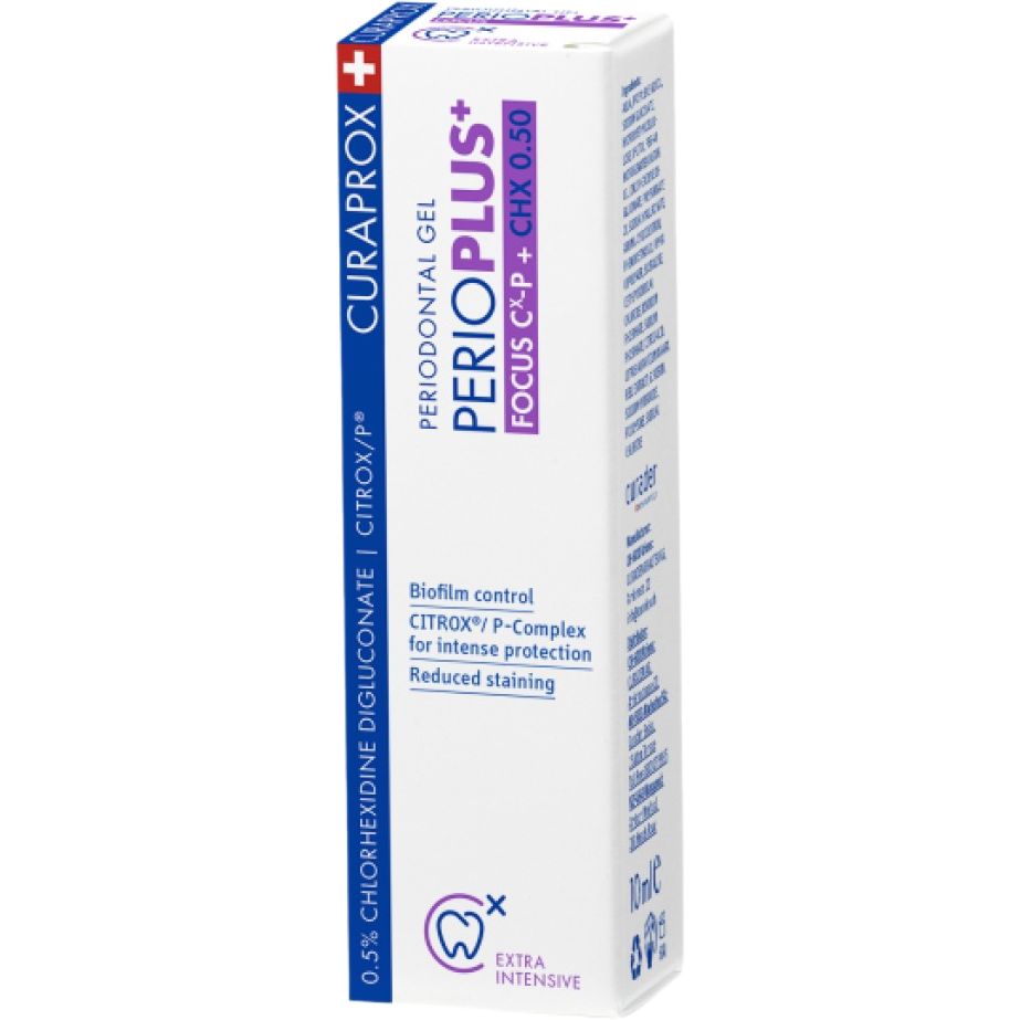 Зубная паста Curaprox PerioPlus + Focus гель с хлоргексидином 0.5% 10 мл - фото 1