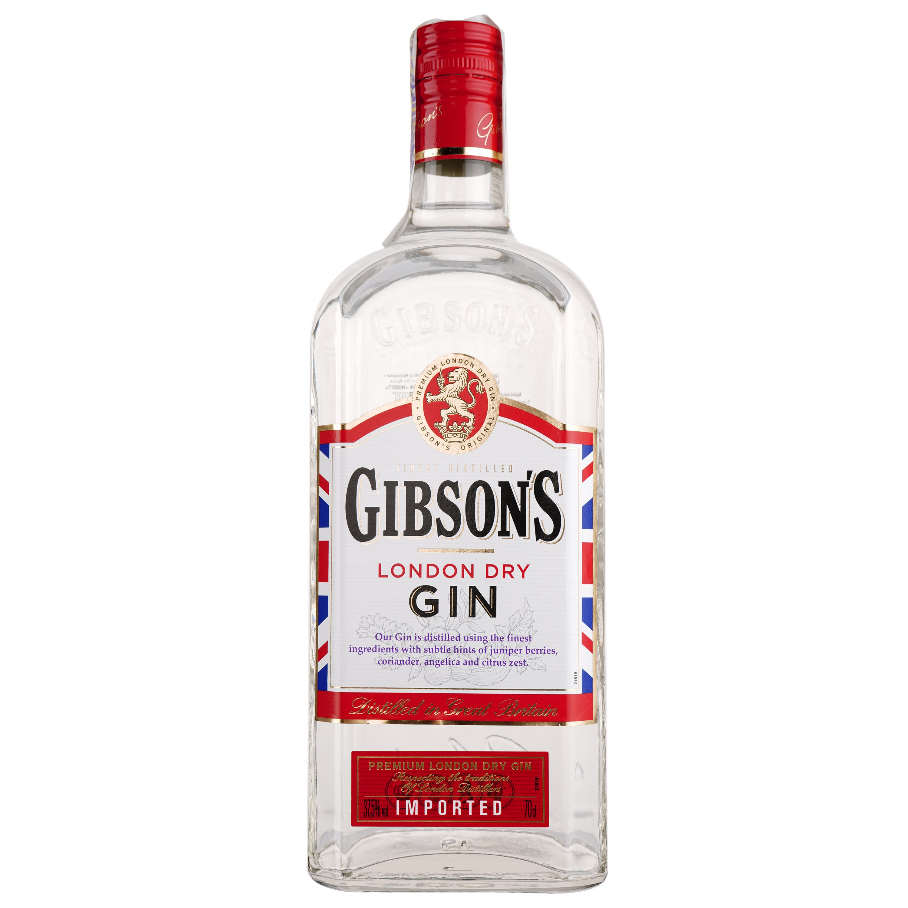 Джин Gibson's London Dry, 37,5%, 0,7 л - фото 1