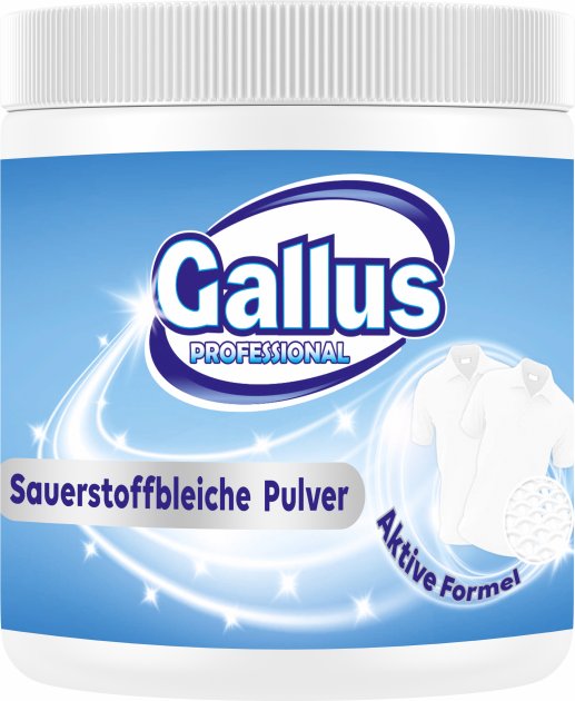 Засіб для видалення плям Gallus Weiss Pulver, для білих речей, 600 г - фото 1