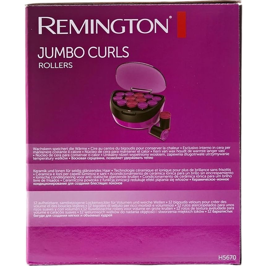 Термобигуди Remington Jumbo Curls H5670 розовые 12 шт. - фото 5