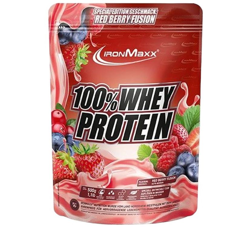 Протеїн IronMaxx 100% Whey Protein Суміш червоних ягід 500 г - фото 1