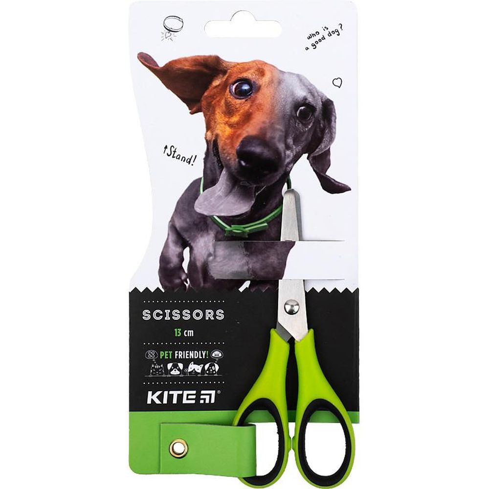 Ножницы детские Kite Dogs с резиновыми вставками 13 см (K22-123) - фото 1