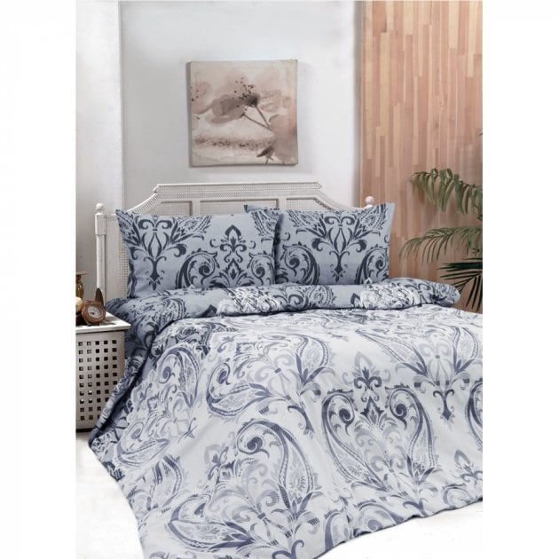 Комплект постельного белья Iris Home Ranforce Castle, ранфорс, двуспальный, серый (svt-2000022279055) - фото 1