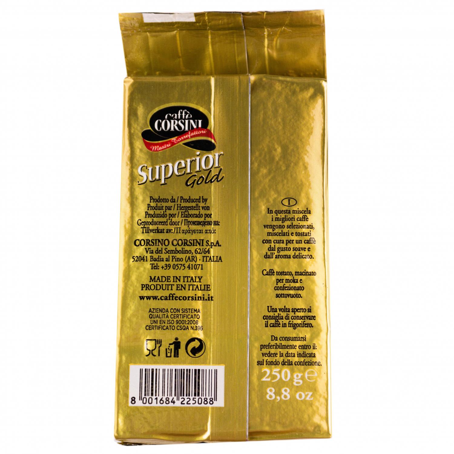 Кава мелена Corsini Superior Gold смажена натуральна, 250 г (591312) - фото 2
