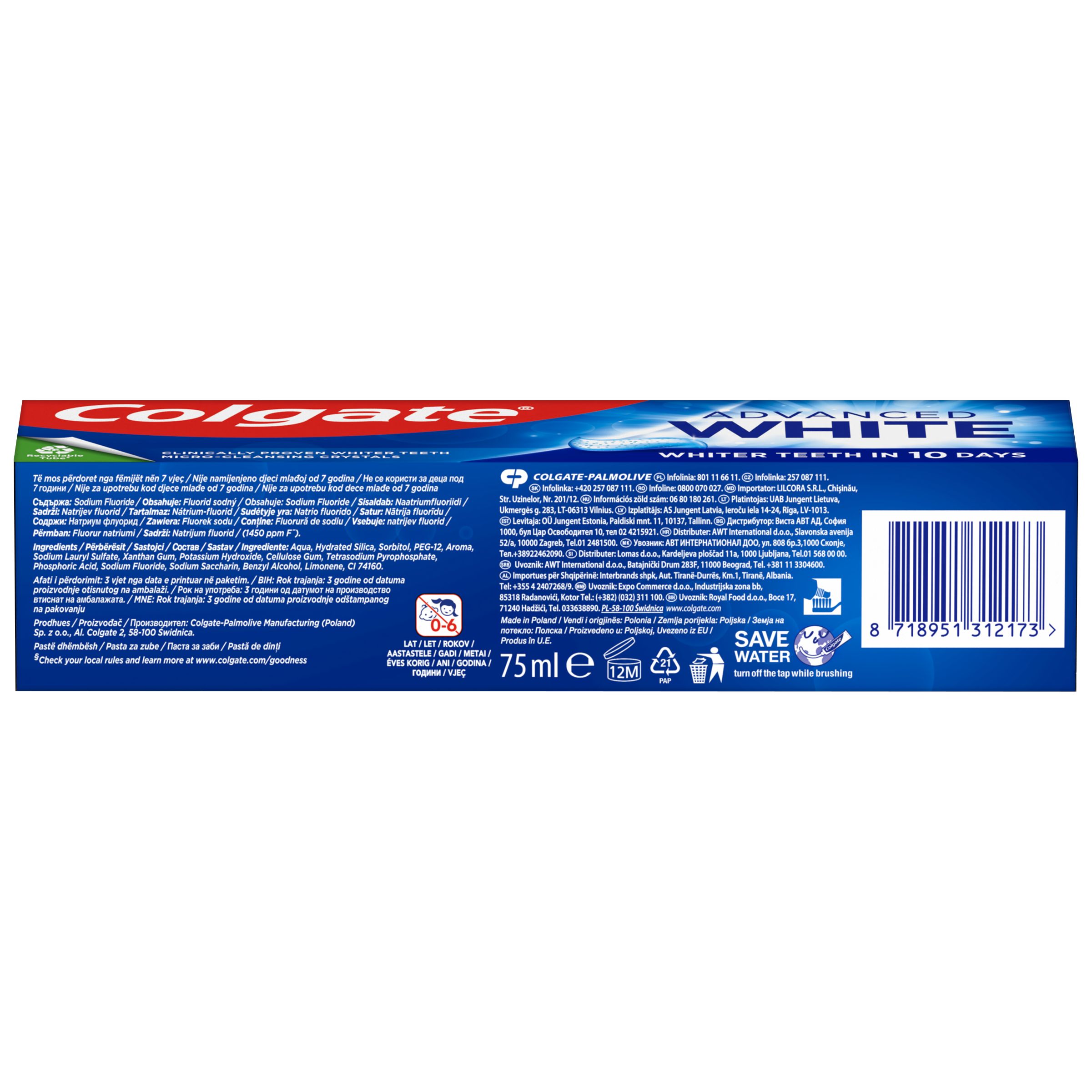 Colgate Advanced White Комплексное отбеливание 75 мл - фото 5