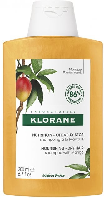 Шампунь для волосся Klorane для сухого та пошкодженого волосся, манго, 200 мл (3282770140934) - фото 1