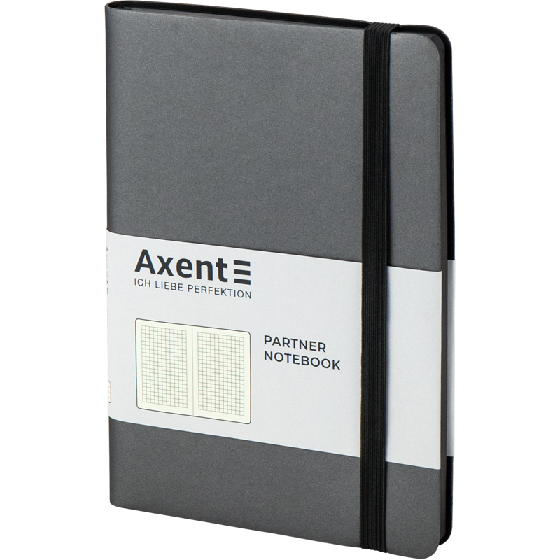 Книга записна Axent Partner Soft A5- в клітинку 96 аркушів срібляста (8206-15-A) - фото 2