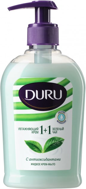 Жидкое мыло Duru 1+1 Крем и Зеленый чай, 300 мл - фото 1