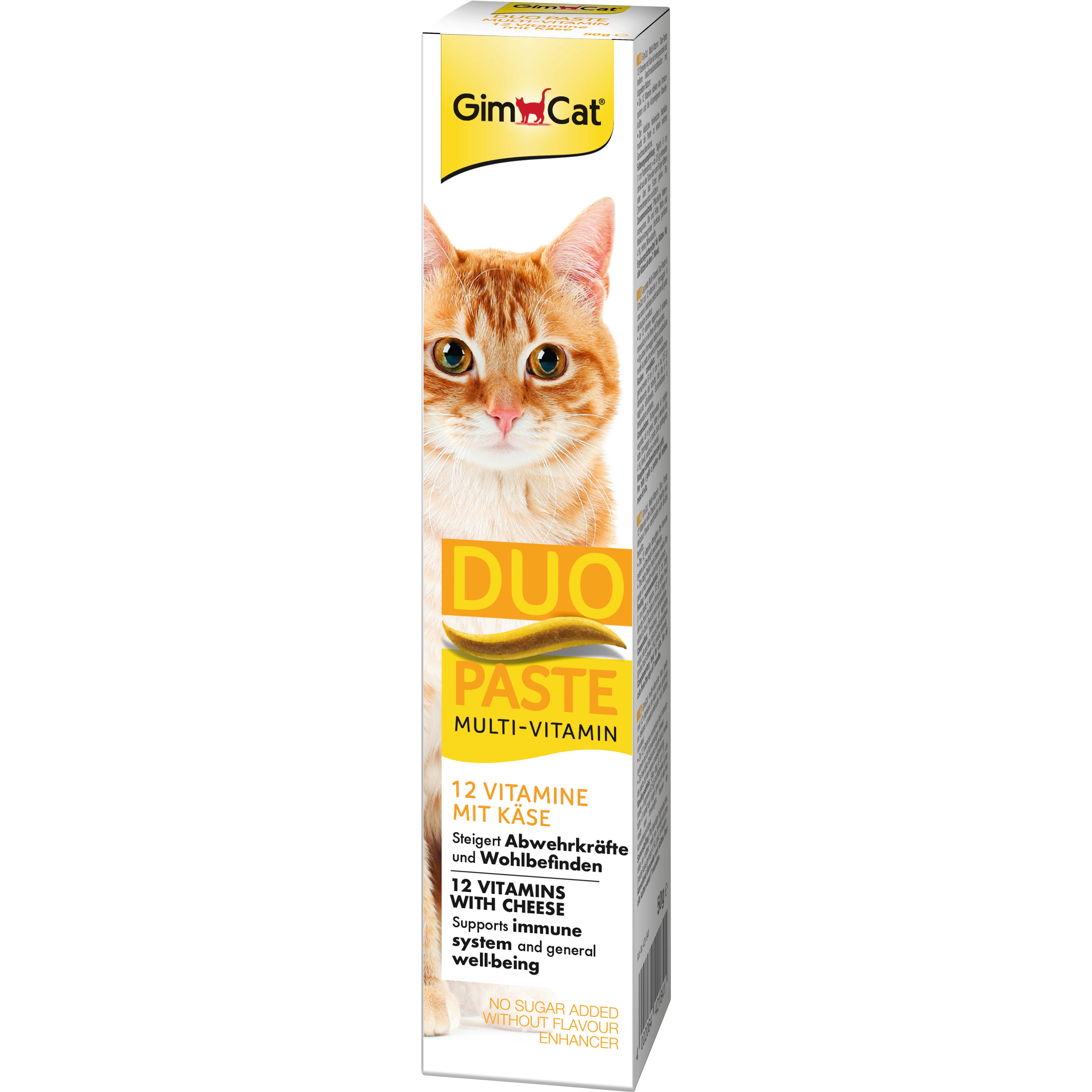 Паста для кошек GimCat Duo Paste Multi-vitamin 12 витаминов с сыром 50 г (G-421841) - фото 3