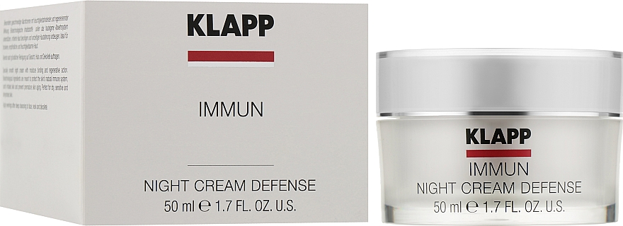 Крем для интенсивного ночного ухода Klapp Immun Night Cream Defense, 50 мл - фото 2
