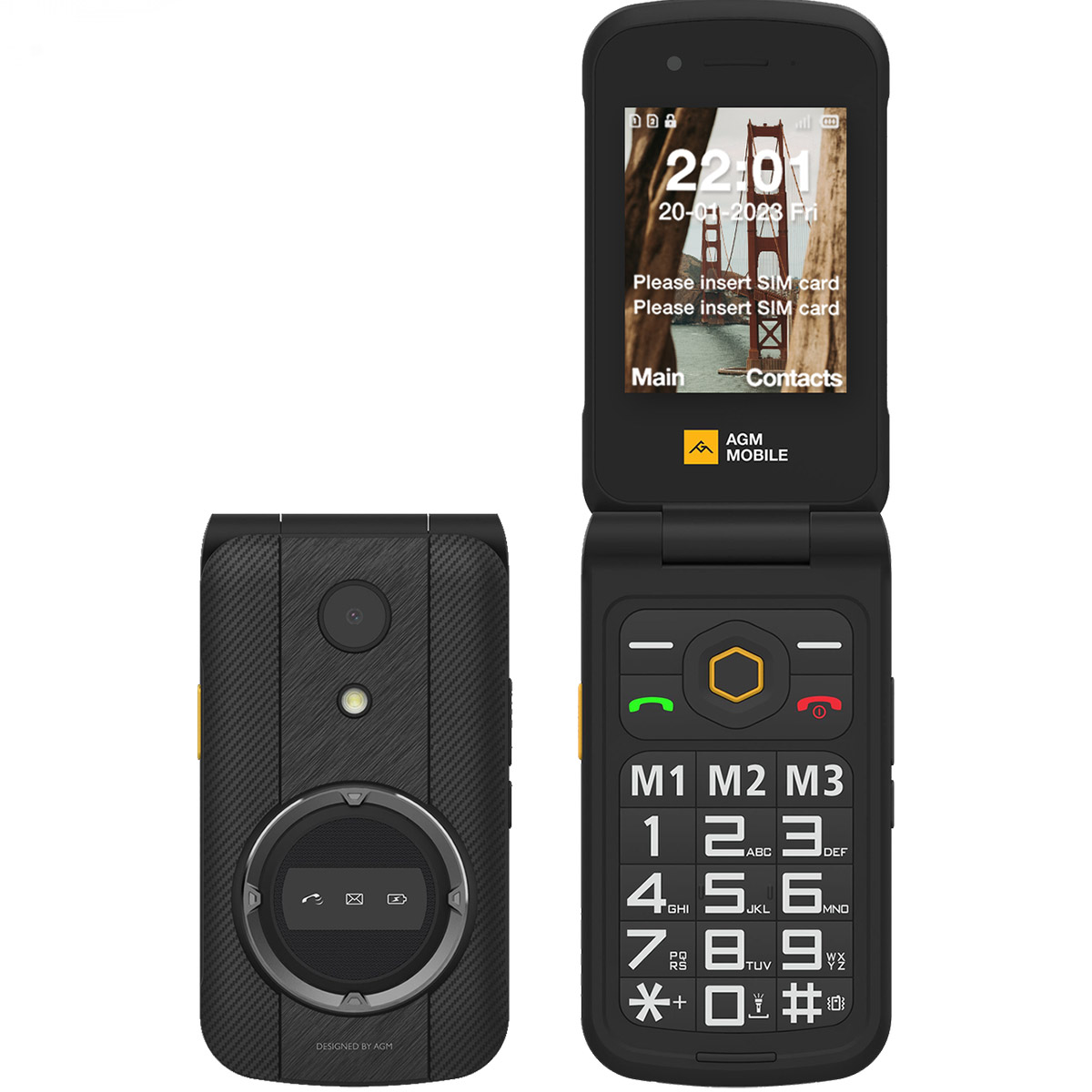 Смартфон AGM M8 Flip Black (Global) - фото 1