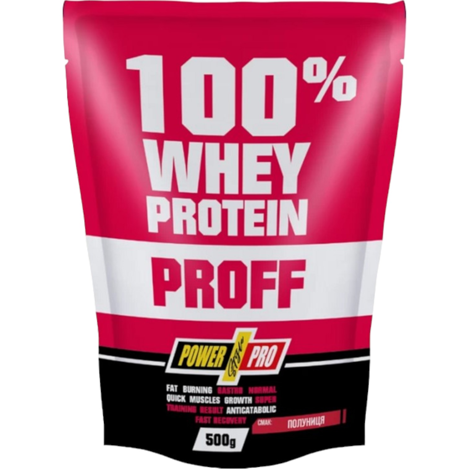 Протеин Power Pro Whey Protein клубника 500 г - фото 1