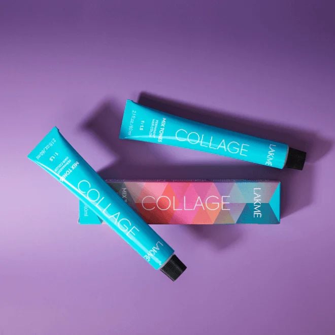 Коригувальна крем-фарба для волосся Lakme Collage Mix Tones, відтінок 0/20 (Фіолетовий), 60 мл - фото 8