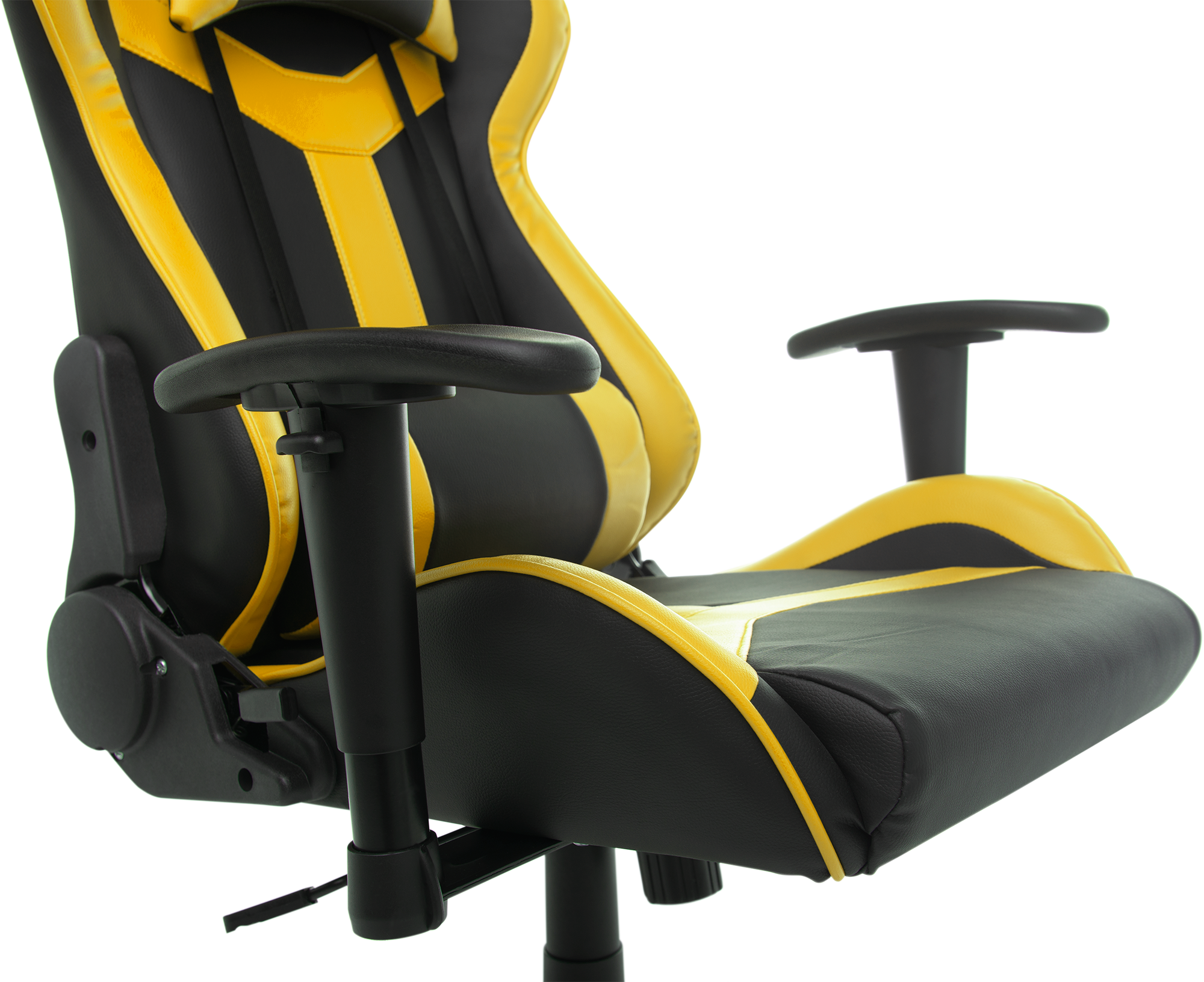 Геймерское кресло GT Racer черное с желтым (X-2527 Black/Yellow) - фото 8