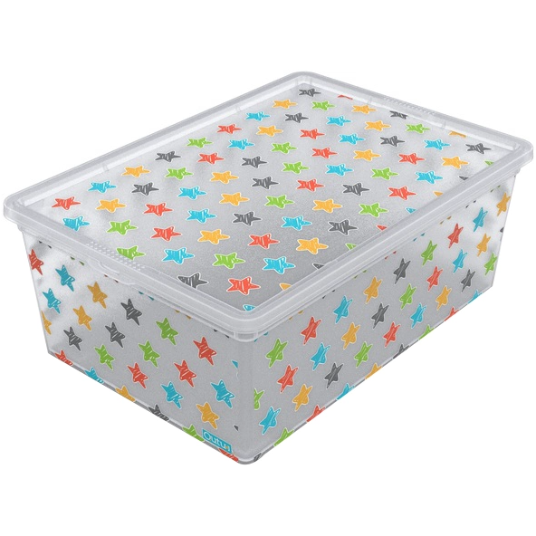 Коробка Qutu Light Box Colored stars, 10 л (LIGHT BOX с/к Colored Stars 10л.) - фото 1
