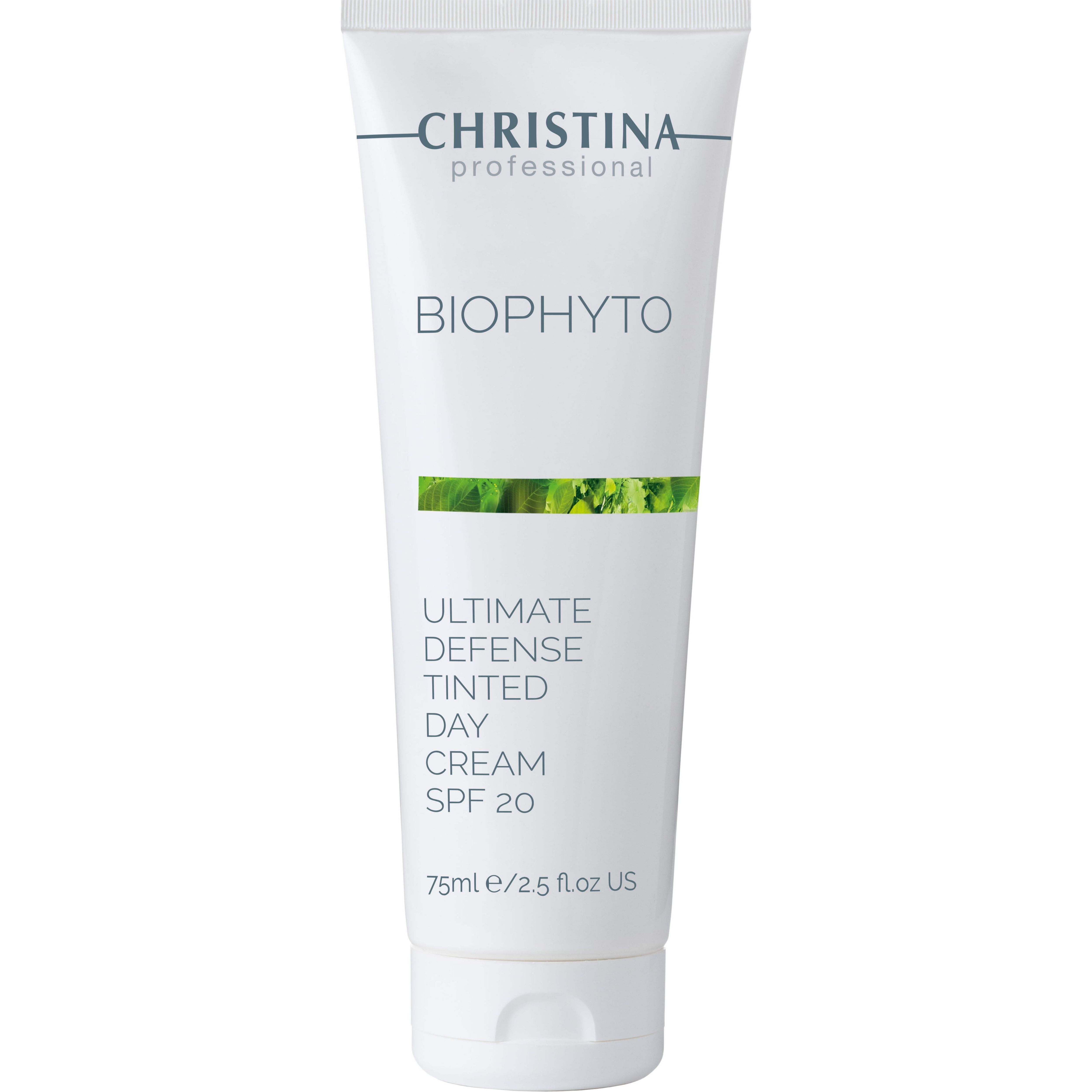 Крем для лица дневной Christina BioPhyto Ultimate Defense Tinted Day Cream SPF 20 с тоном 75 мл - фото 1