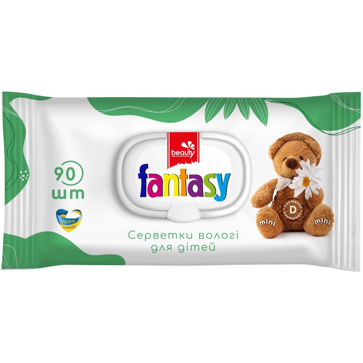 Салфетки влажные Fantasy Mini с ромашкой и Д-пантенолом 90 шт. - фото 1