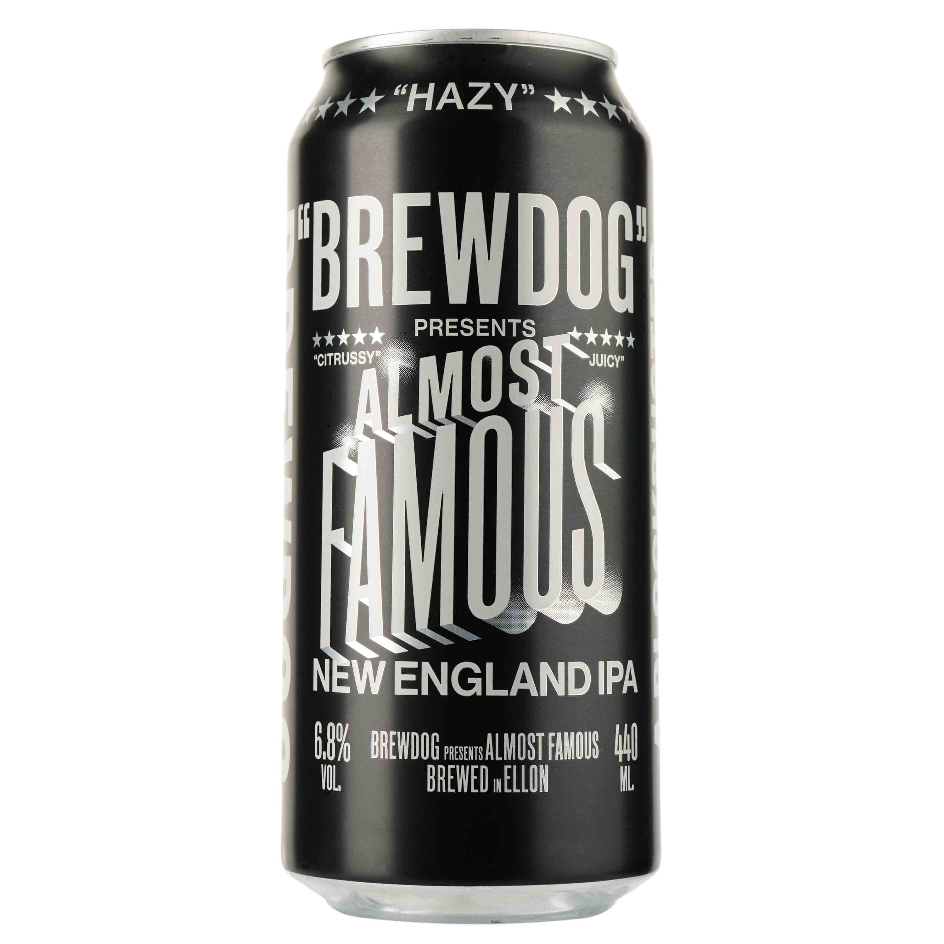 Пиво BrewDog Almost famous, світле, 6,8%, з/б, 0,44 л (915571) - фото 1