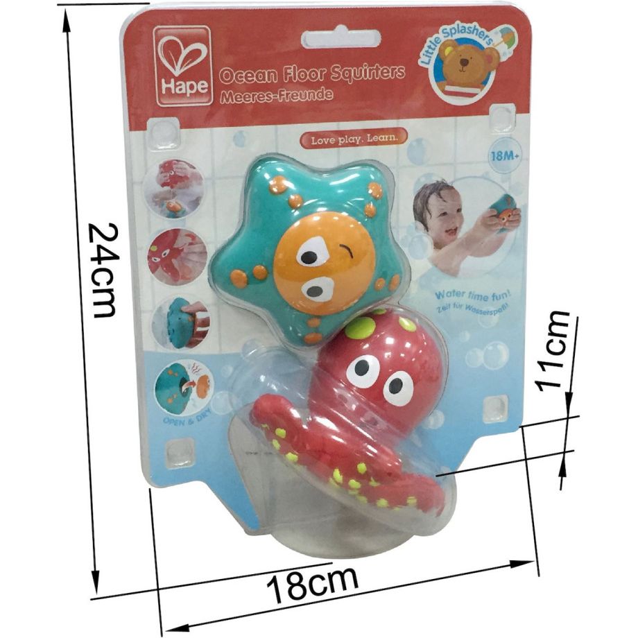 Набір іграшок для ванної та басейну Hape Восьминіг і морська зірка (E0213) - фото 7