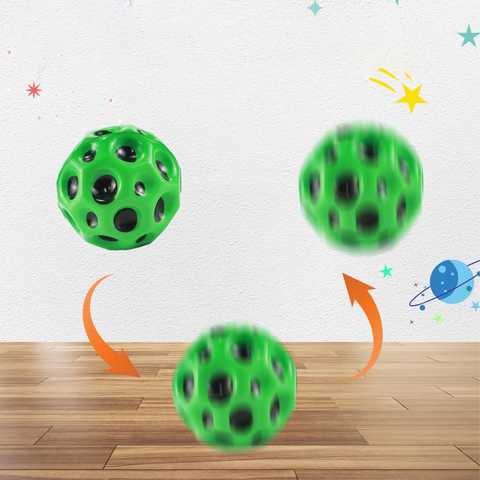 М'ячик-стрибунець GravityBall зелений - фото 2