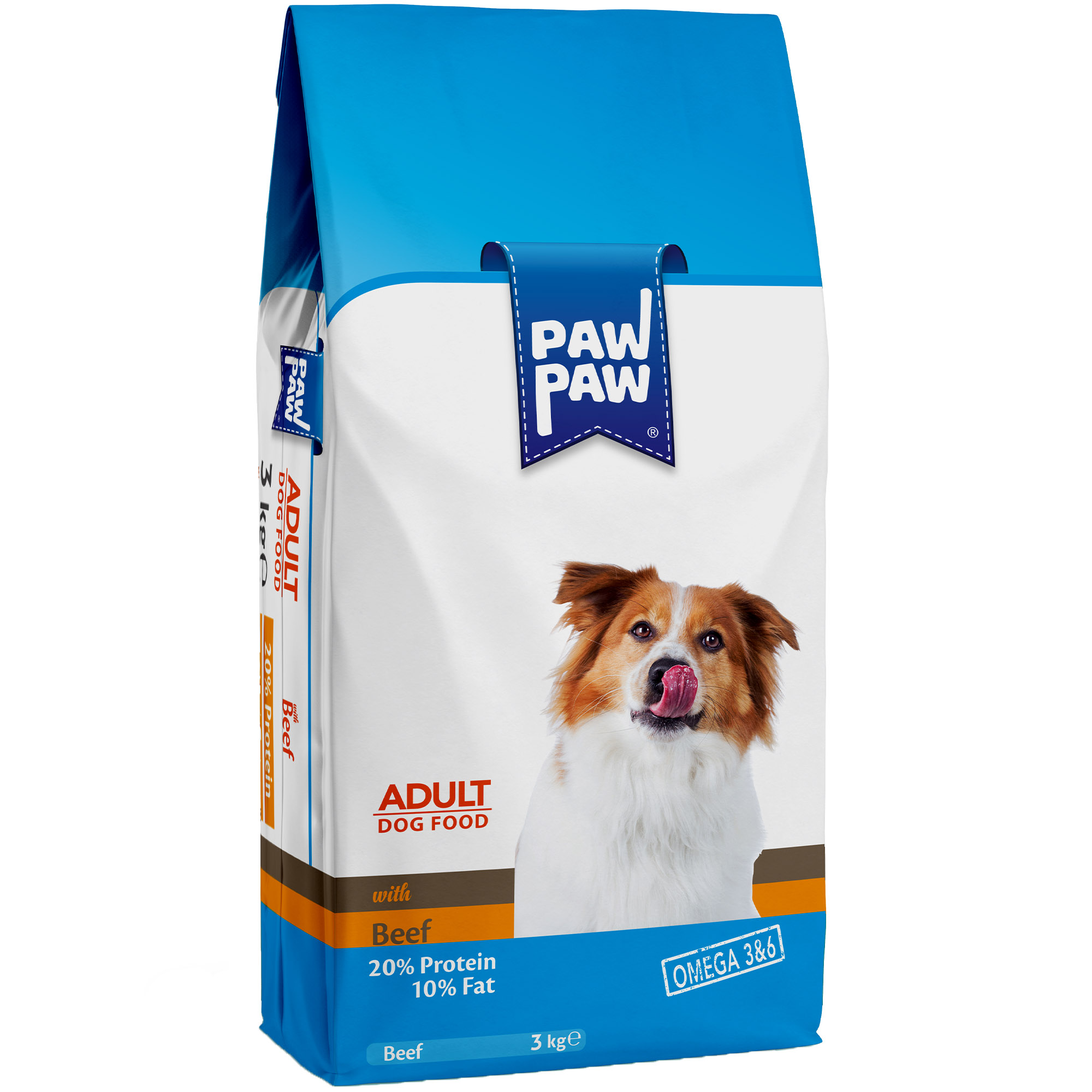Сухой корм для взрослых собак Pawpaw Премиум с говядиной 3 кг - фото 1