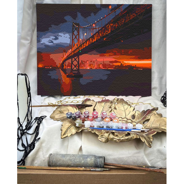 Картина за номерами ArtCraft Golden Gate Bridge 40x50 см (11003-AC) - фото 4