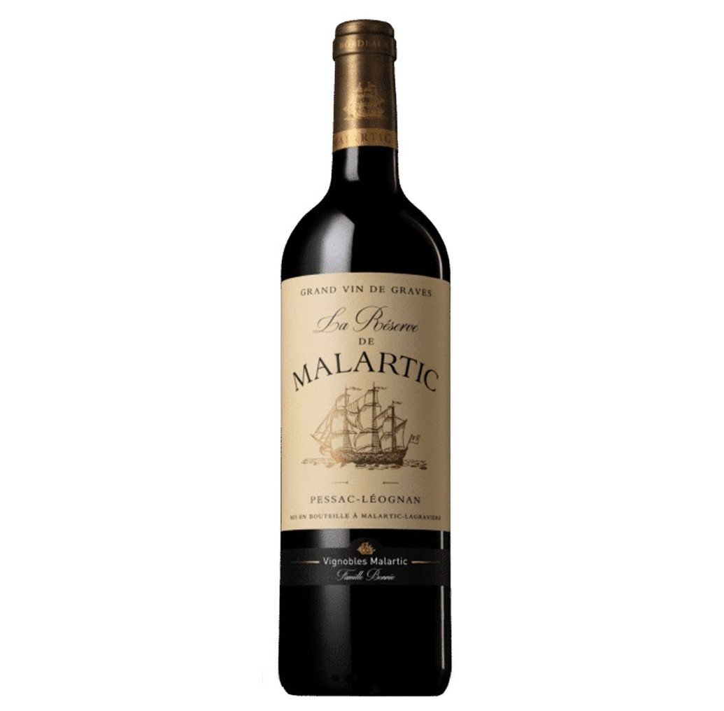 Вино Chateau Malartic-Lagraviere Reserve de Malartic 2018, червоне, сухе, 0,75 л - фото 1