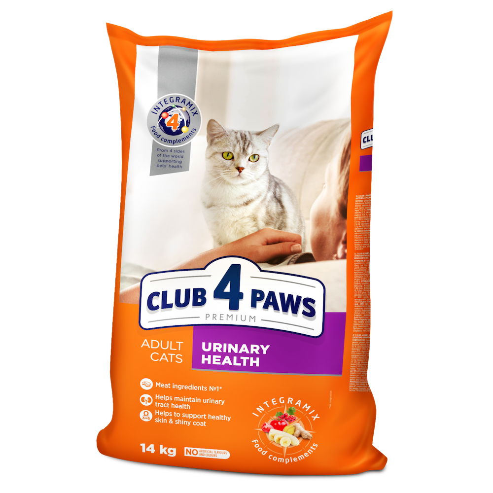 Сухой корм для кошек Club 4 Paws Premium для поддержания здоровья мочевыводящей системы, 14 кг (B4630601) - фото 1