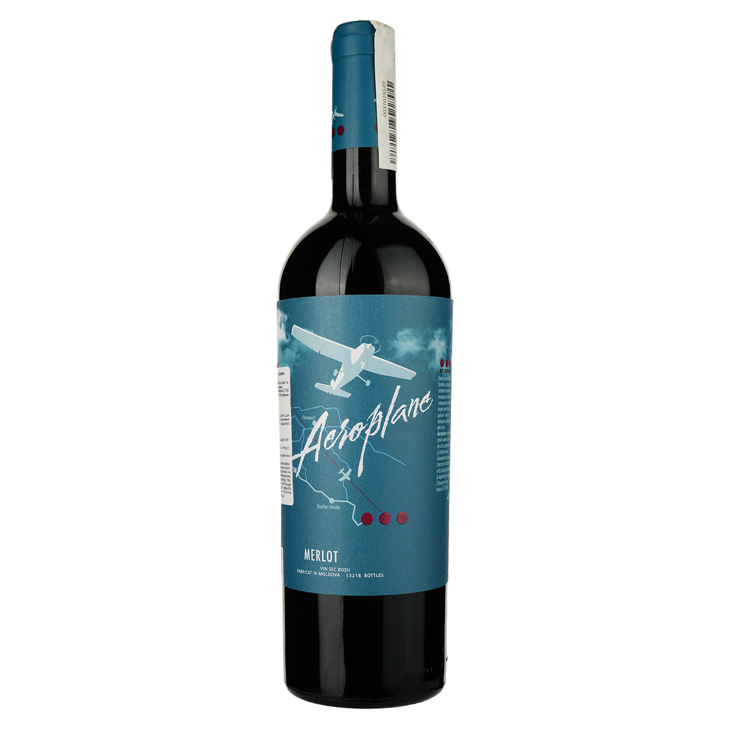 Вино Et Cetera Aeroplane Merlot, красное, сухое,14,5%, 0,75 л (36906) - фото 1